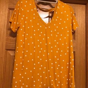 Polka Dot Top, great for fall! NWT